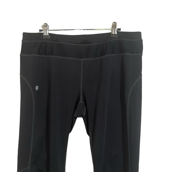 Athleta Black Roundabout Yoga Pants Wide Leg Sz L - Picture 4 of 13